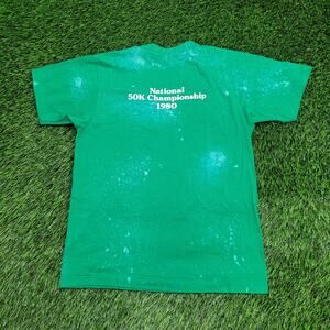 Vintage 1980 National Marathon Shirt Womens XS 17x22 USA